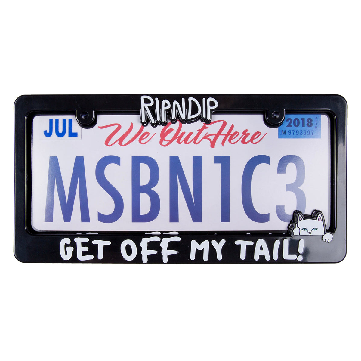 Tailgate License Plate Frame (Black)