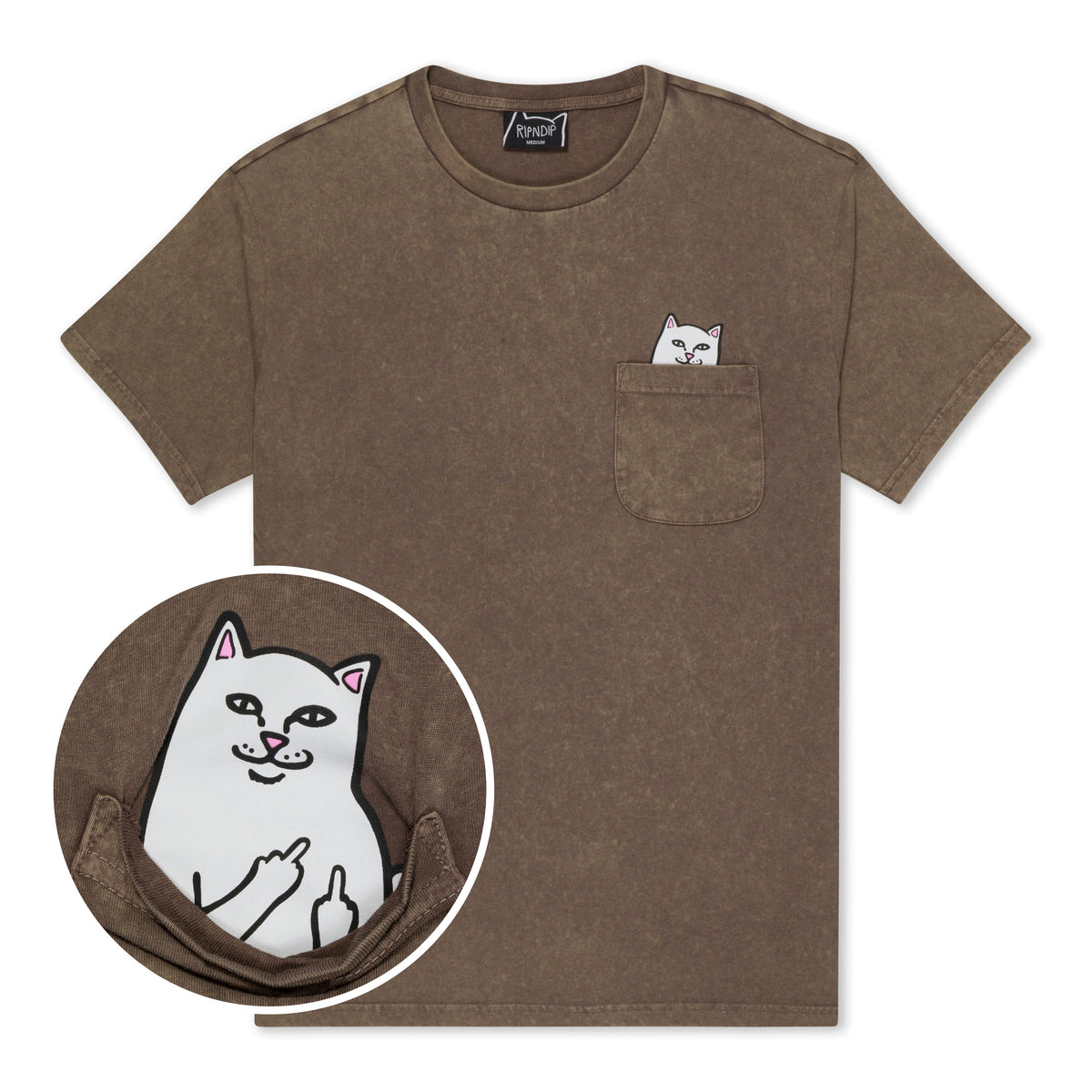 Lord Nermal Pocket Tee (Brown Vintage Wash)