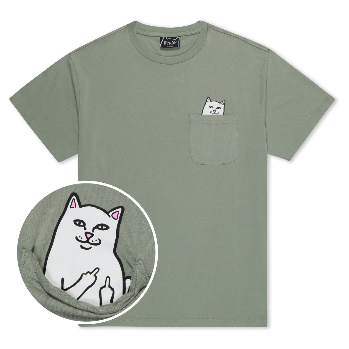 Lord Nermal Pocket Tee (Sage Vintage Wash)