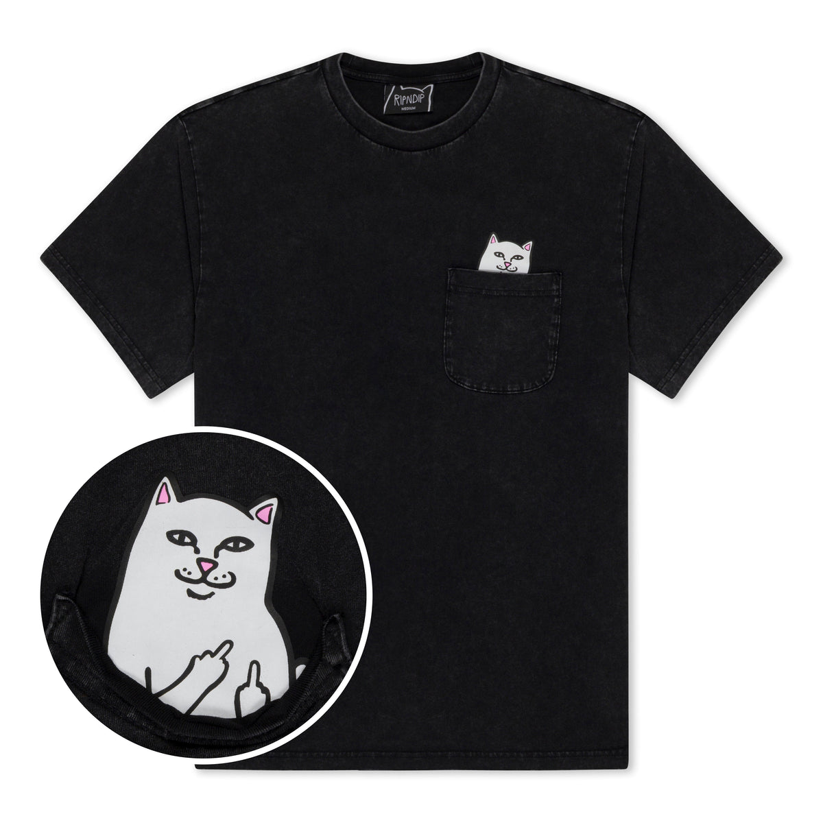 Lord Nermal Pocket Tee (Black Vintage Wash)