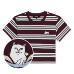 Lord Nermal Cropped Baby Pocket Tee (Brown Stripes)