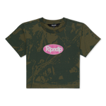 Out Here Tour Cropped Baby Tee (Forest Camo)