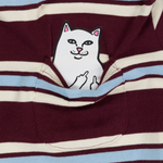 Lord Nermal Cropped Baby Pocket Tee (Brown Stripes)