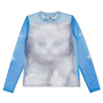 Sprinkles Long Sleeve Mesh Top (Light Blue)