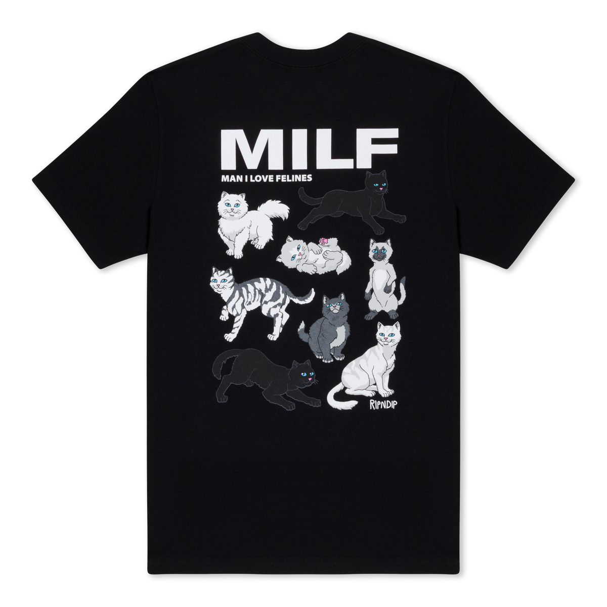 Man I Love Felines Tee (Black)