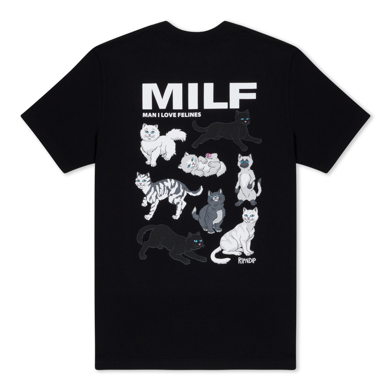 Man I Love Felines Tee (Black)