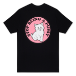 Stop Being A Pussy Tee (Black)