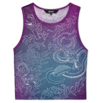 Trace Mesh Cropped Tank (Multi)