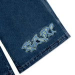 Ace Ultra Wide Leg Shorts (Medium Wash)