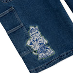 Ace Ultra Wide Leg Shorts (Medium Wash)