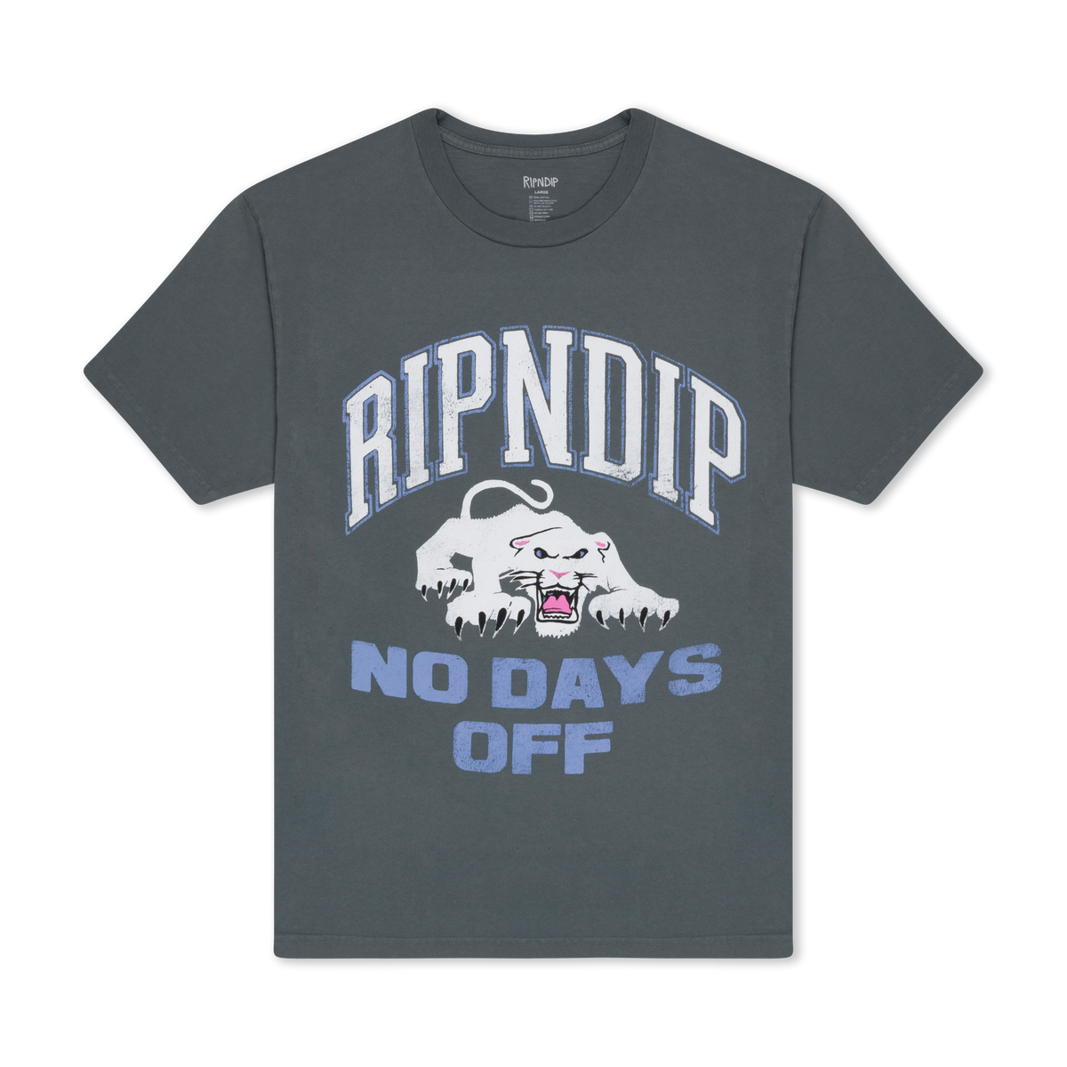 White Panther Tee (Charcoal)