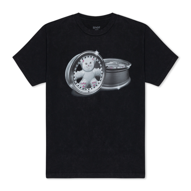 Nerm Wheels Tee (Black Vintage Wash)