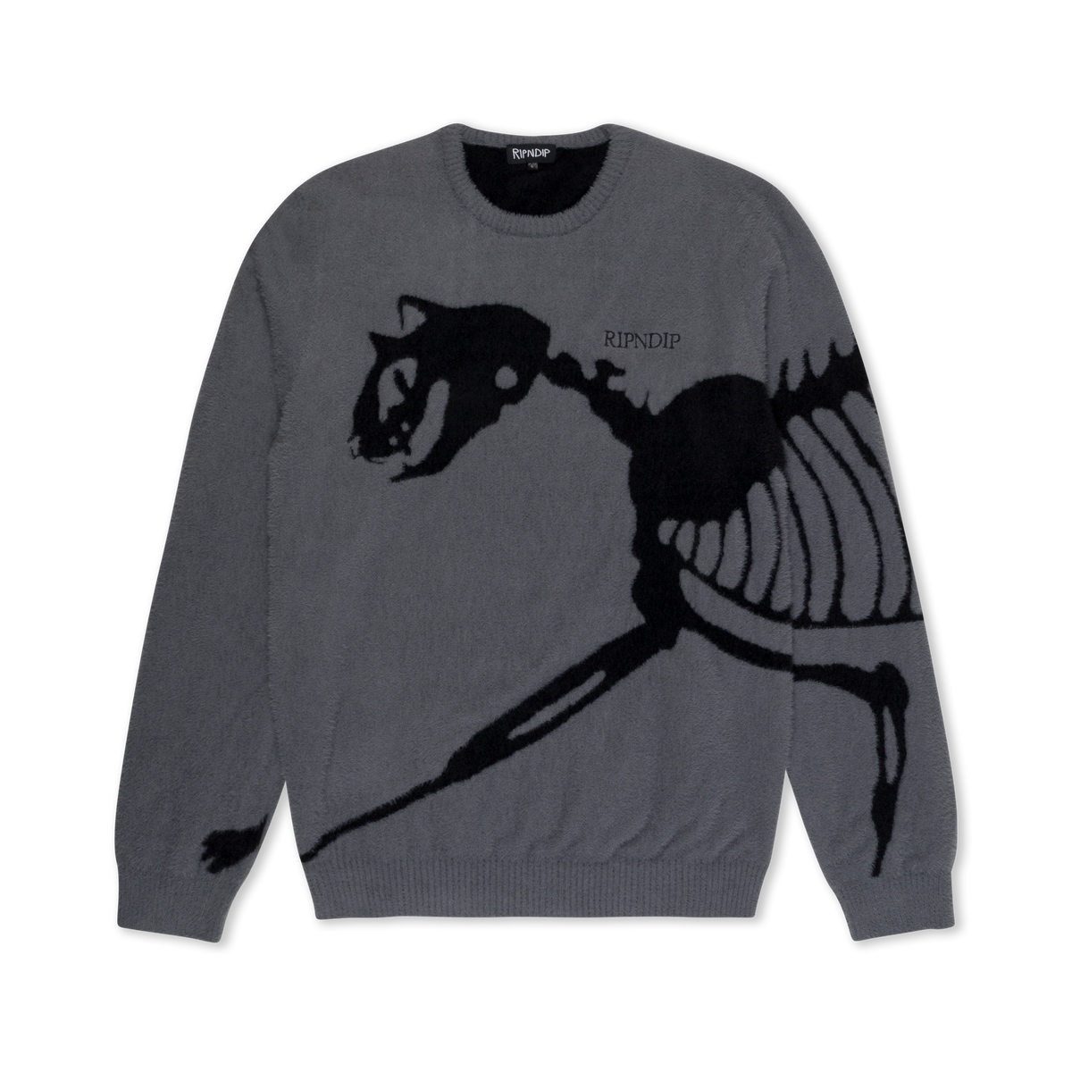 Fossil Mohair Knit Sweater (Charcoal)
