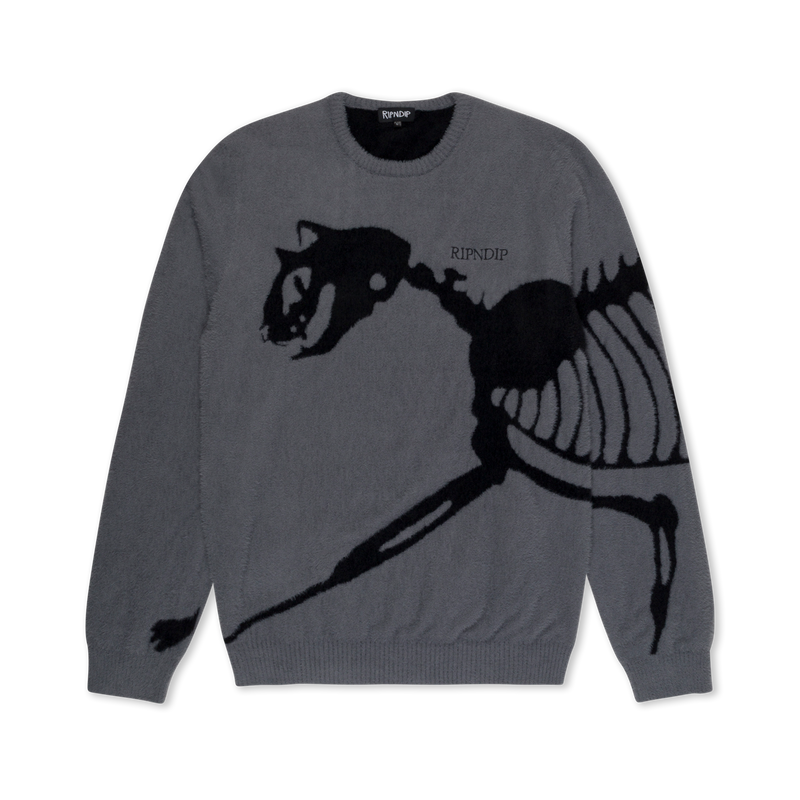 Fossil Mohair Knit Sweater (Charcoal)