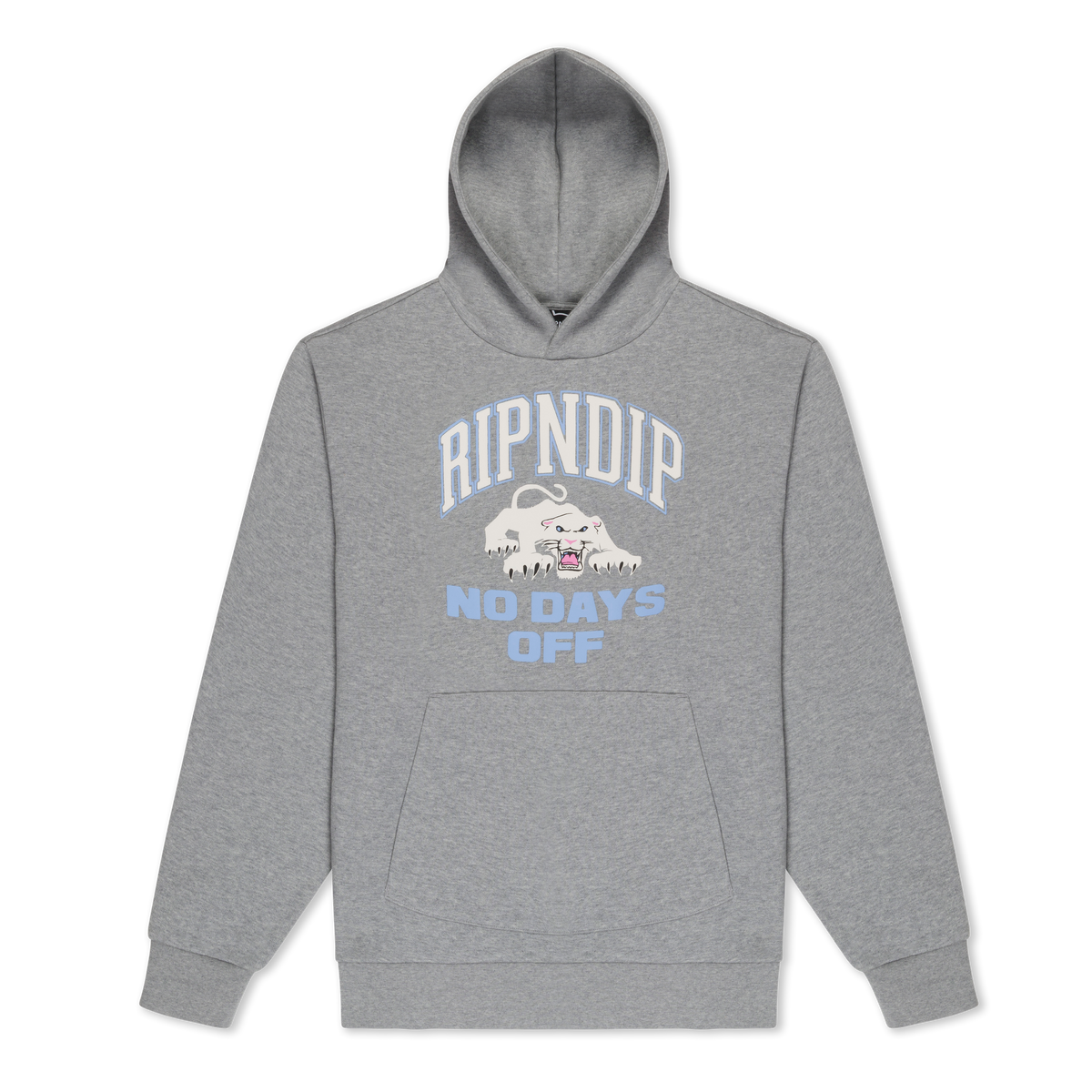 White Panther Hoodie (Heather Grey)