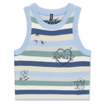 Westside Crochet Crop Tank (Powder Blue)