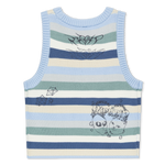 Westside Crochet Crop Tank (Powder Blue)