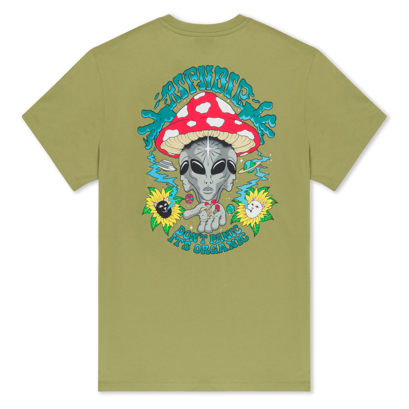 Don't Panic Tee (Light Forest)