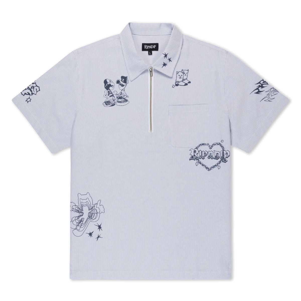Westside Quarter Zip Shirt (Navy )