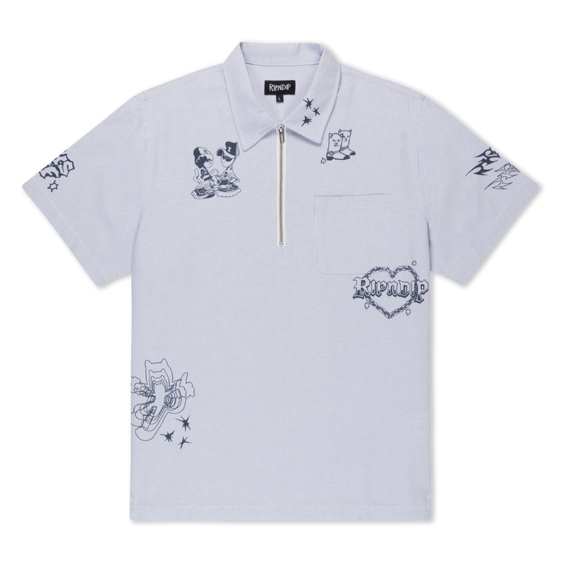 Westside Quarter Zip Shirt (Navy )