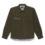 Where The Flowers Bloom Flannel Jacket (Olive)