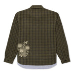 Where The Flowers Bloom Flannel Jacket (Olive)