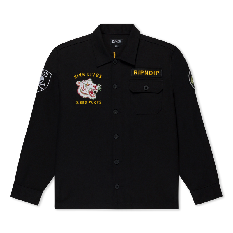Nine Lives Military Jacket (Black)