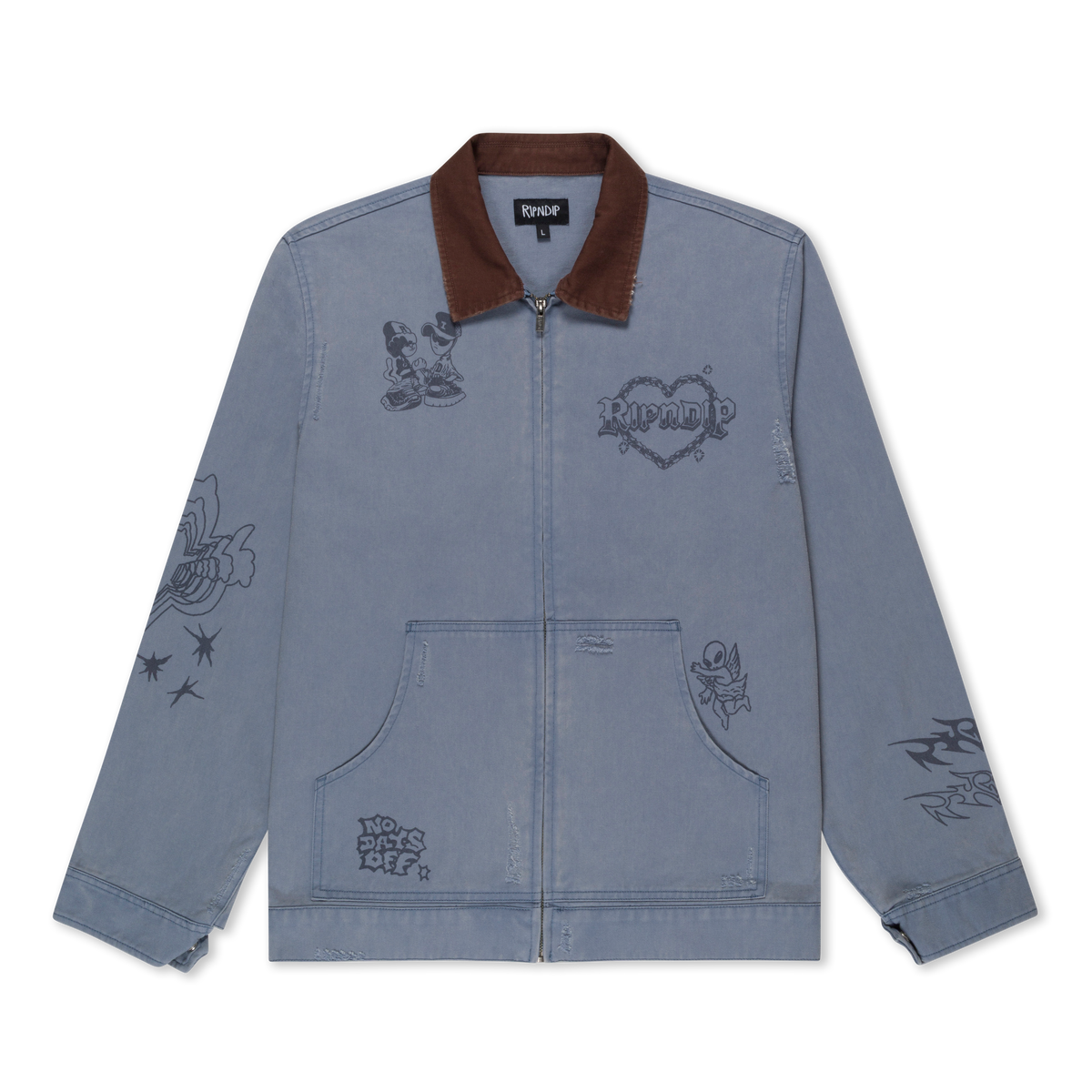 Westside Zip Up Work Jacket (Slate)