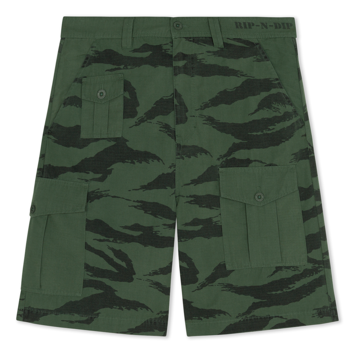 A Team Camo Cargo Shorts (Military Green)