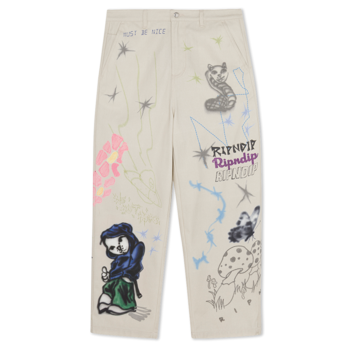 Goosebumps Wide Fit Pants (Bone)