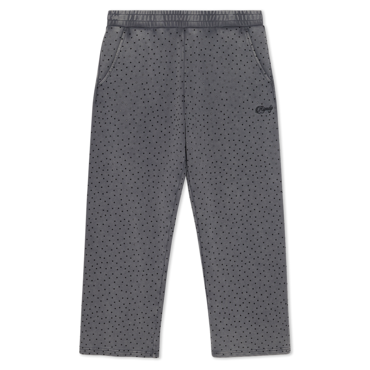 RIPNGEMS Straight Leg Sweatpants (Charcoal Wash)