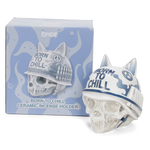 Born To Chill Ceramic Incense Holder (Indigo)