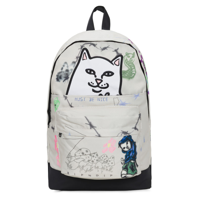 Goosebumps Velcro Backpack (Bone)