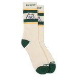 Peeking Nermal Socks (Bone / Forest)
