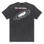 You Are Here Tee (Black Vintage Wash)
