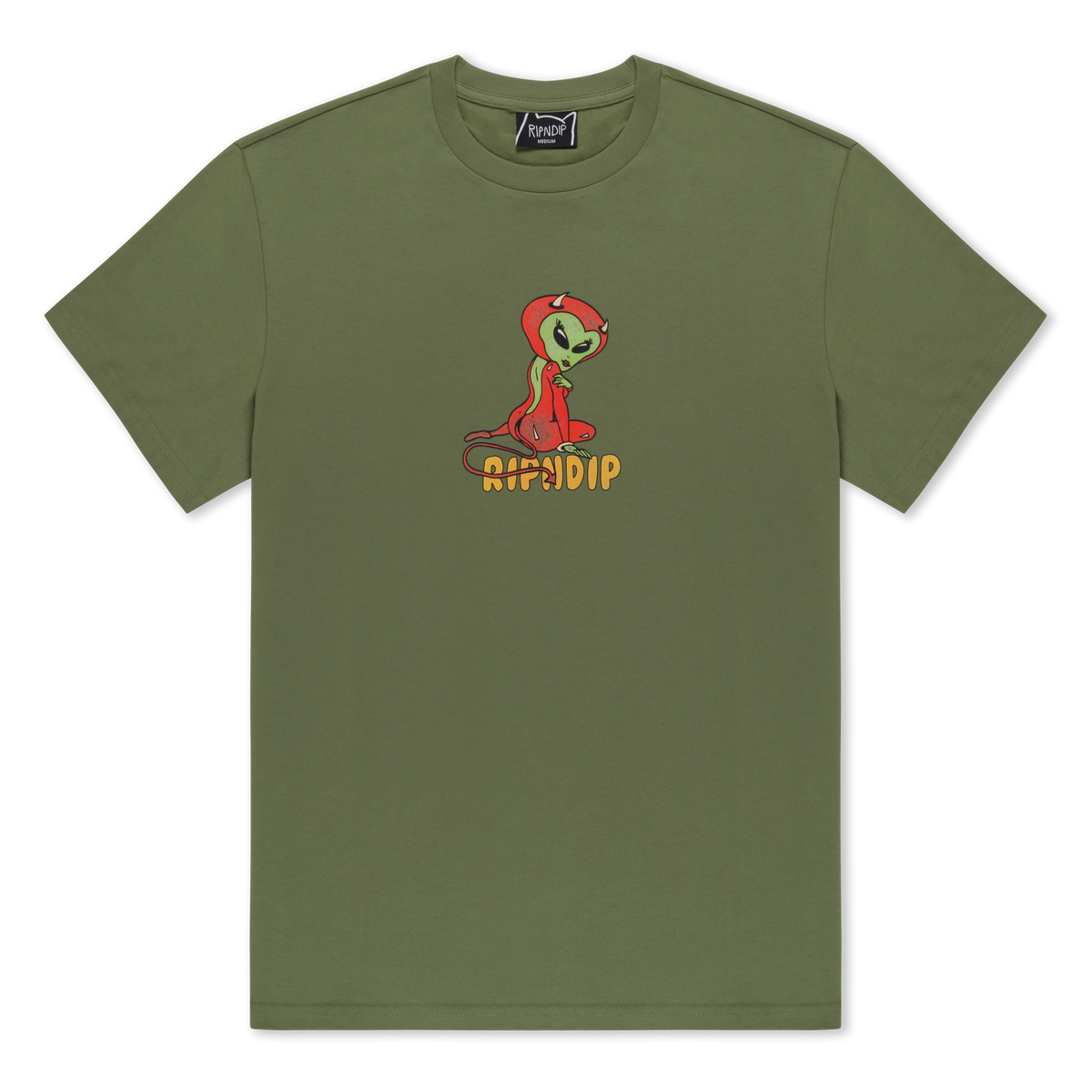 Devil Alien Tee (Dusty Forest)
