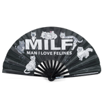 Man I Love Felines Fan (Black)