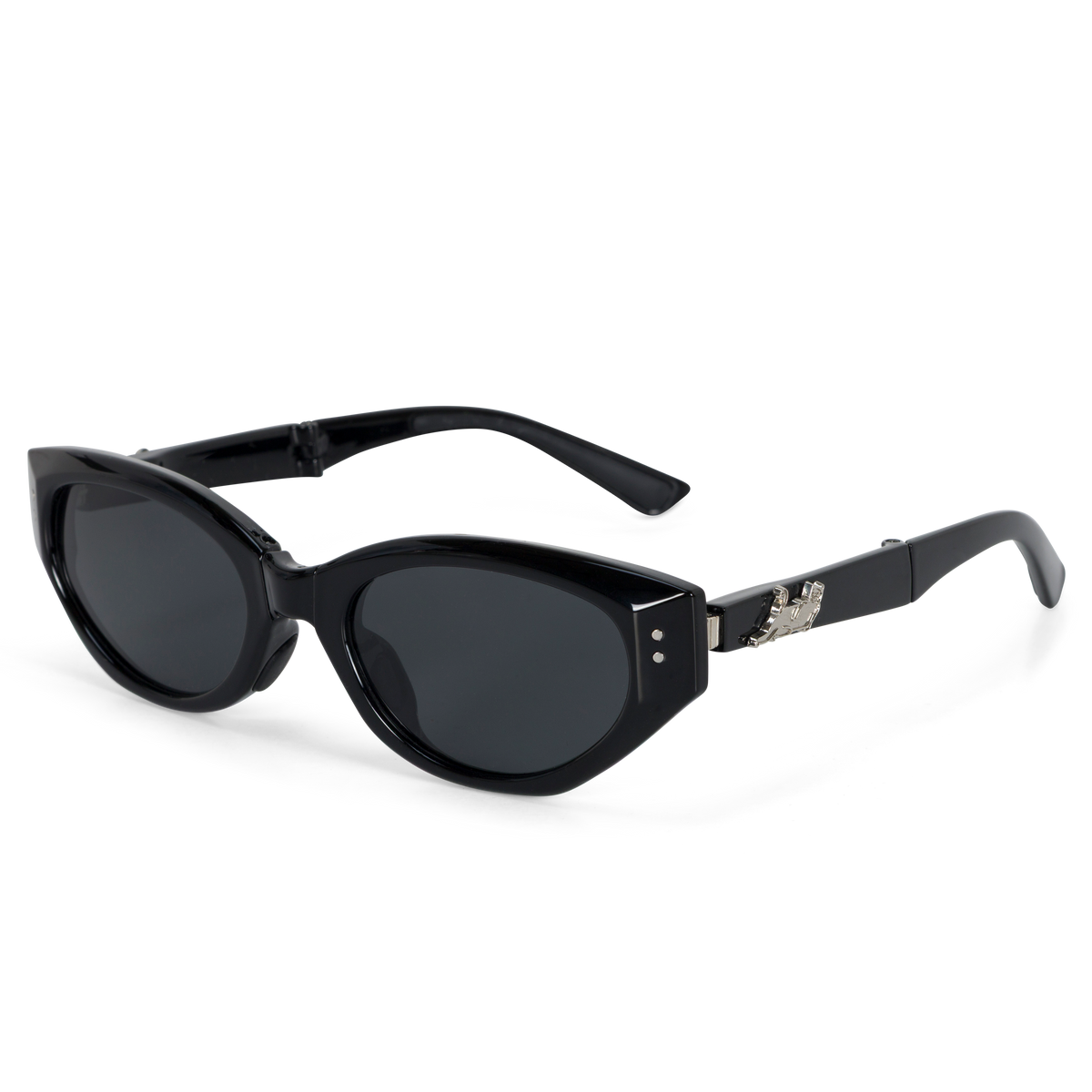 Castanza Folding Sunglasses (Black)