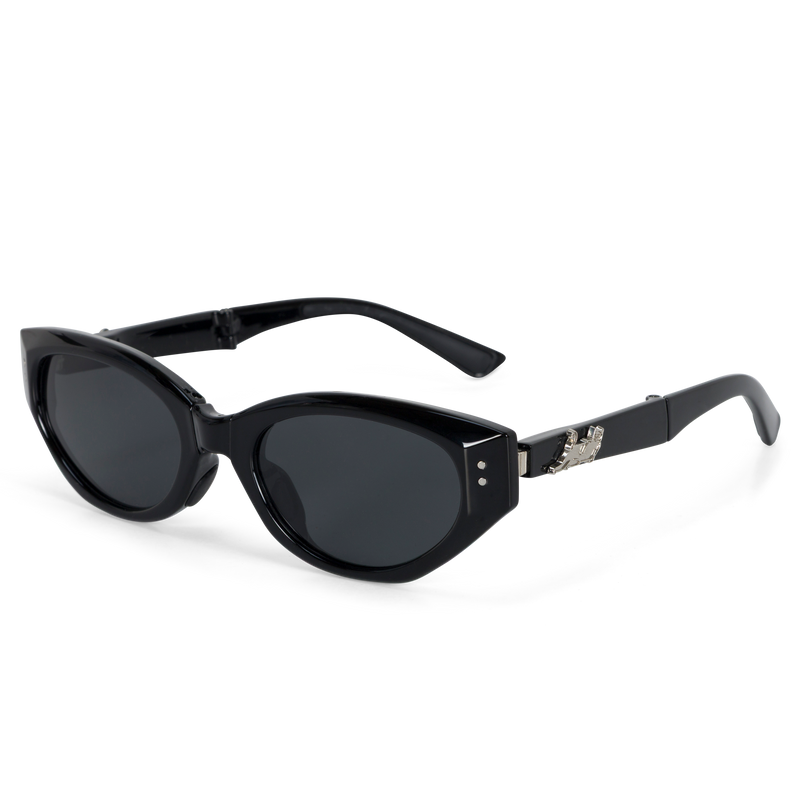 Castanza Folding Sunglasses (Black)