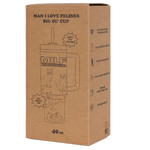 Man I Love Felines Big Ol Cup Tumbler (Black)