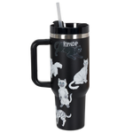 Man I Love Felines Big Ol Cup Tumbler (Black)