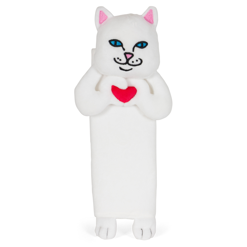 Nermal Loves Seat Belt Cover (White)