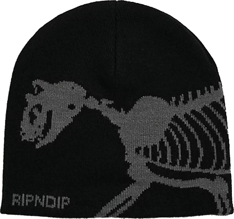 Fossil Skull Beanie (Black)