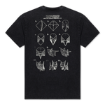 Origami Tee (Black Vintage Wash)