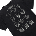 Origami Tee (Black Vintage Wash)