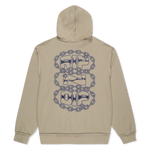Linked Up Reverse Stitched Hoodie (Khaki)