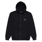 Castanza Zip Up Hoodie (Black Vintage Wash)