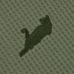 Castanza Waffle Knit Zip Up Hoodie (Olive)