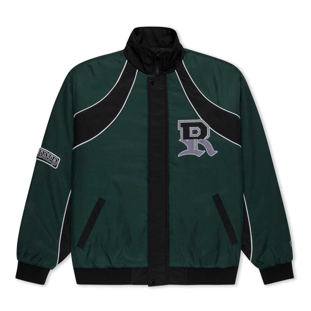 RIPNDIP Athletics Race Jacket (Hunter Green / Black)