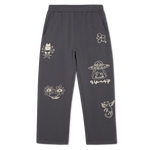 Blonded Straight Leg Sweatpants (Charcoal)